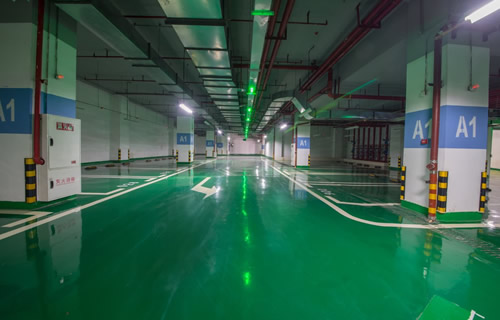 Installation of industrial epoxy flooring in a commercial facility in Nigeria